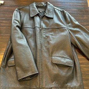 J. Crew Leather Mens Jacket Sz XL